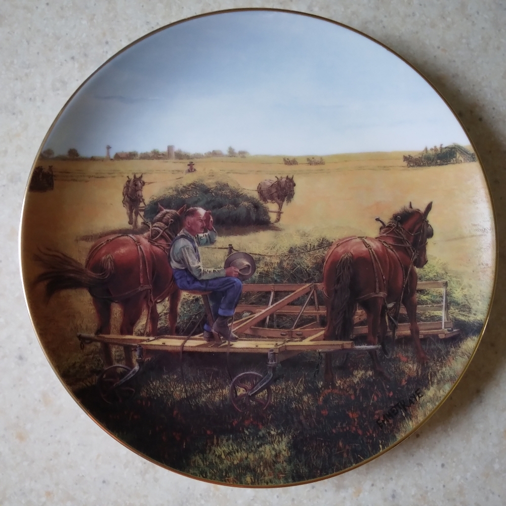 Danbury Mint Farming The Heartland Decorative Plate